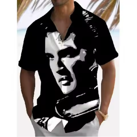 CAMISA HAWAIANA SUELTA TRANSPIRABLE