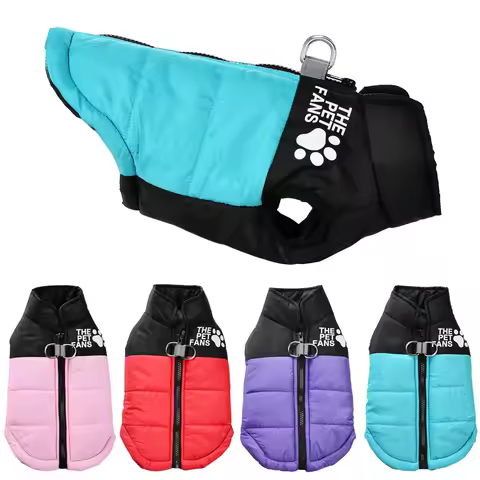 CHAQUETA PARA PERROS CON ANILLO REFLECTANTE