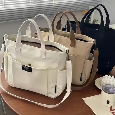 BOLSO TOTE LONA RESISTENTE Y LIGERO