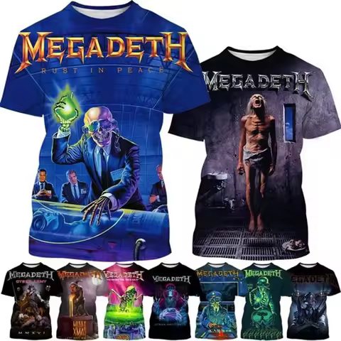 CAMISETA ESTAMPADO 3D MEGADETH