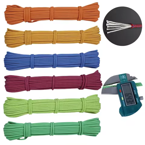 CUERDA DE ESCALADA RESISTENTE 6MM PORTÁTIL