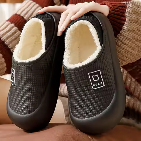 Zapatillas Algodón Impermeables Mujeres