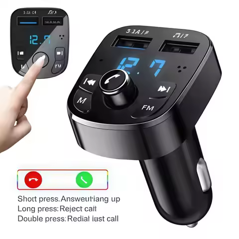TRANSMISOR FM BLUETOOTH PARA AUTO CON USB