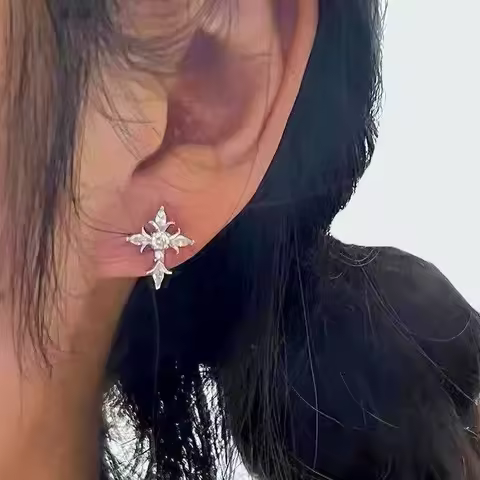AROS CRUZADOS ZIRCONIA BRILLO DIAMANTE