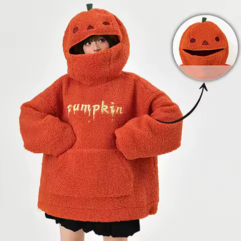SUDADERA CAPUCHA FORMA CALABAZA