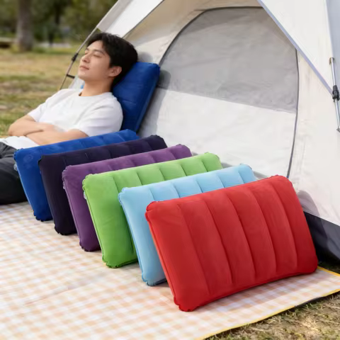 ALMOHADA INFLABLE CAMPING ORTOPÉDICA CONFORT