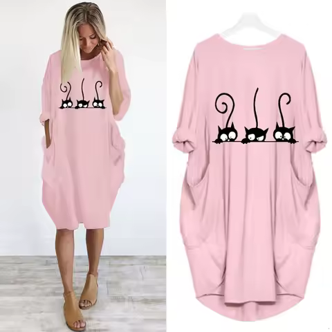 VESTIDO HOLGADO MANGA LARGA