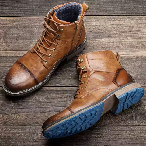 Botas Clásicas Cuero Retro