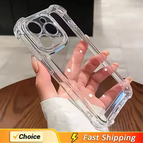 FUNDA TELÉFONO TRANSPARENTE SILICONA