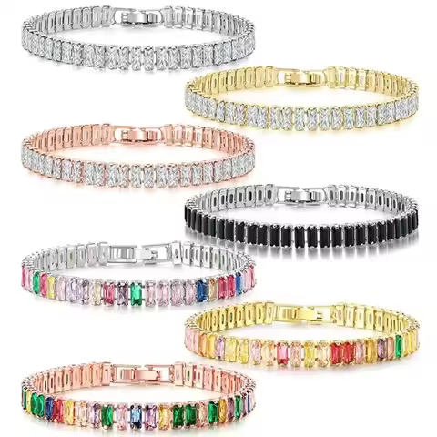 PULSERA CUADRADA ORO ELEGANTE MUJER