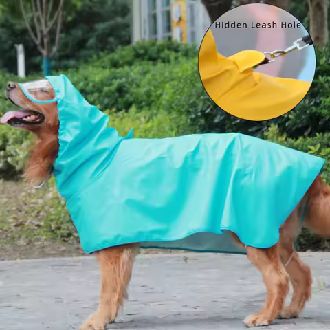 CHAQUETA IMPERMEABLE PARA PERROS GRANDES