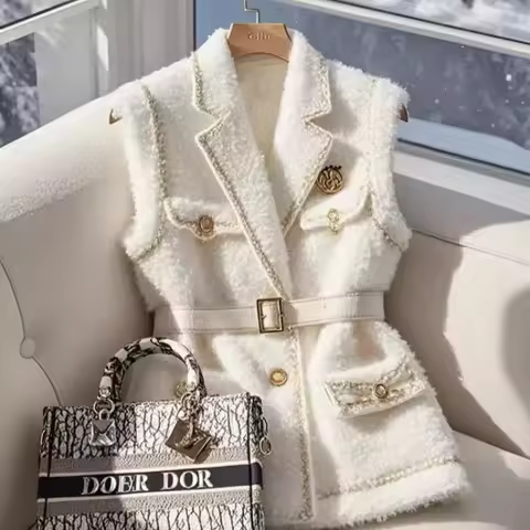 FRANCIA ELEGANTE CINTURÓN BLANCO