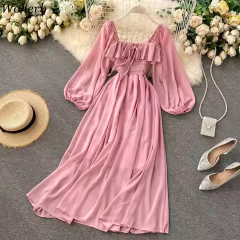 VESTIDO MAXI ELEGANTE CUELLO