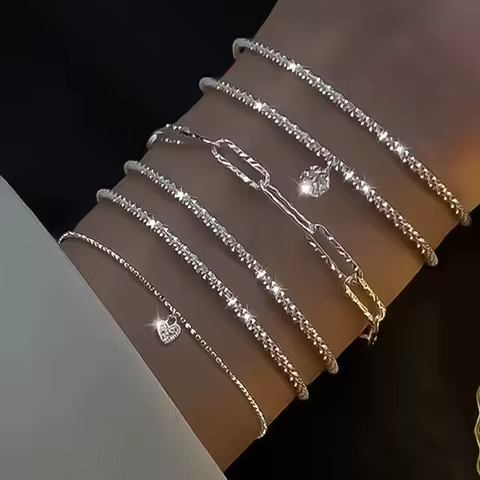 PULSERA DIAMANTES IMITACIÓN LUJO ELEGANTE