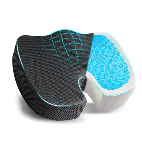 COJÍN ORTOPÉDICO GEL MEMORIA PARA ASIENTO AUTOMÓVIL