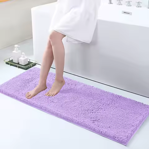 ALFOMBRA BAÑO CHENILLA SUAVE Y ANTIDESLIZANTE