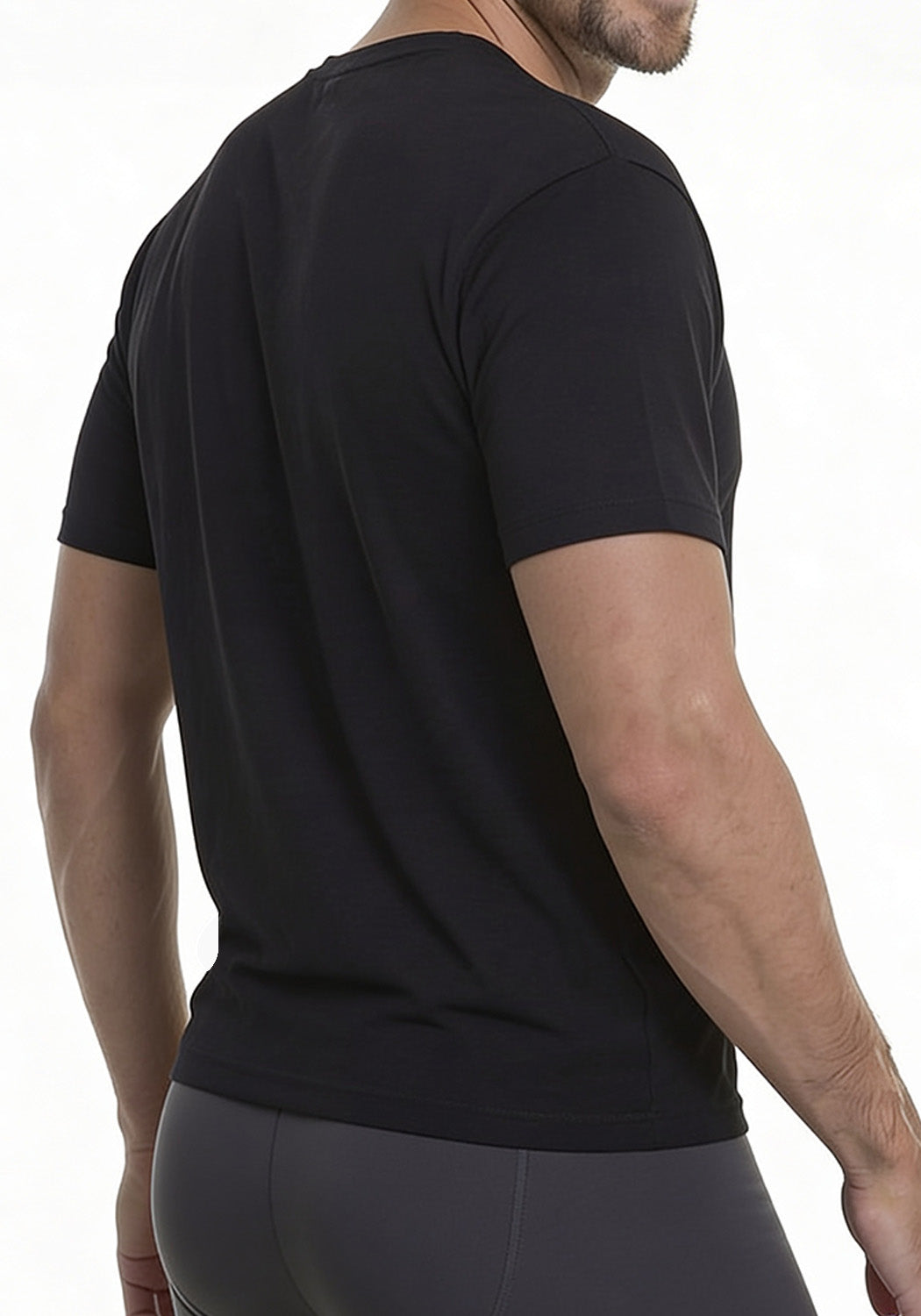 Camiseta Manga Corta Escote V Algodon