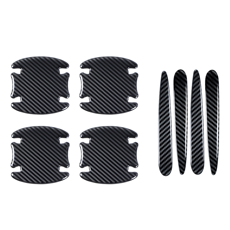 8pcs Carbon Fiber Texture