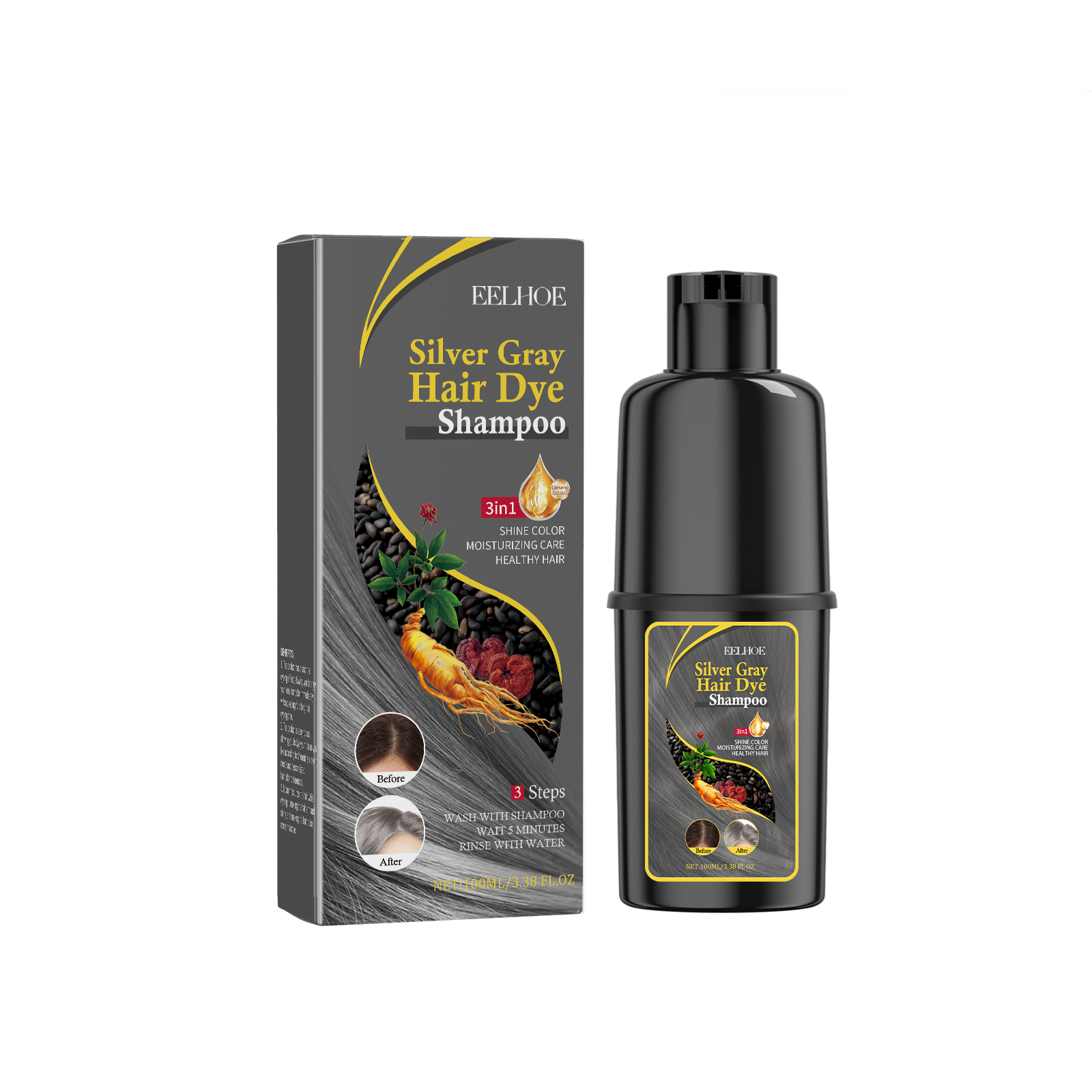 Black Hair Dye Shampoo