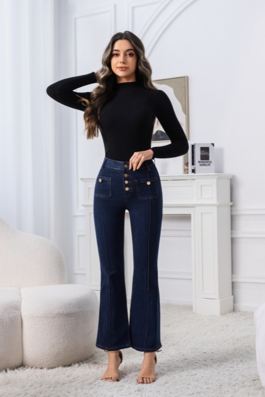 Women High Waisted Gold