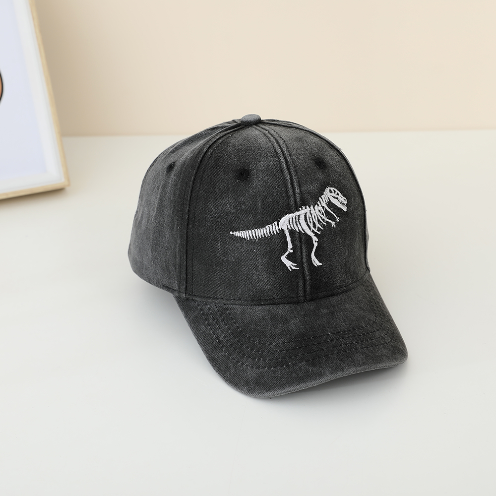 Embroidered Dinosaur Skeleton Fedora