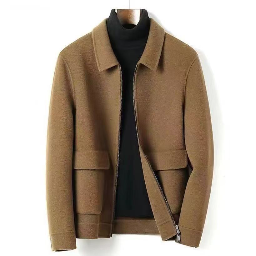 Mandarin Collar Cardigan Wool