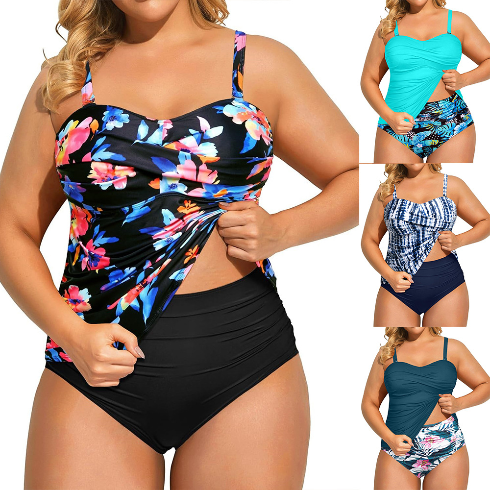 Women Split Tankini Tummy
