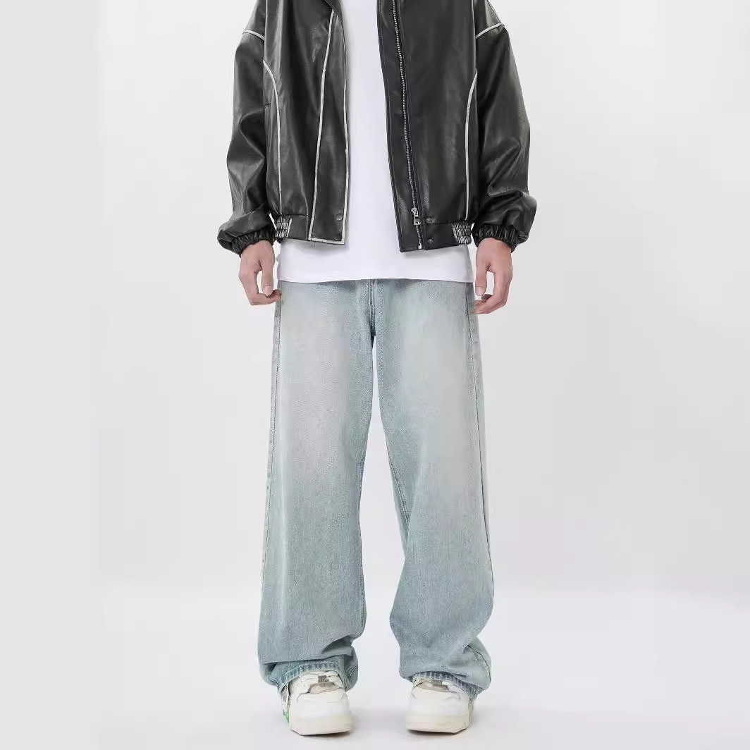 American Retro Denim Trousers