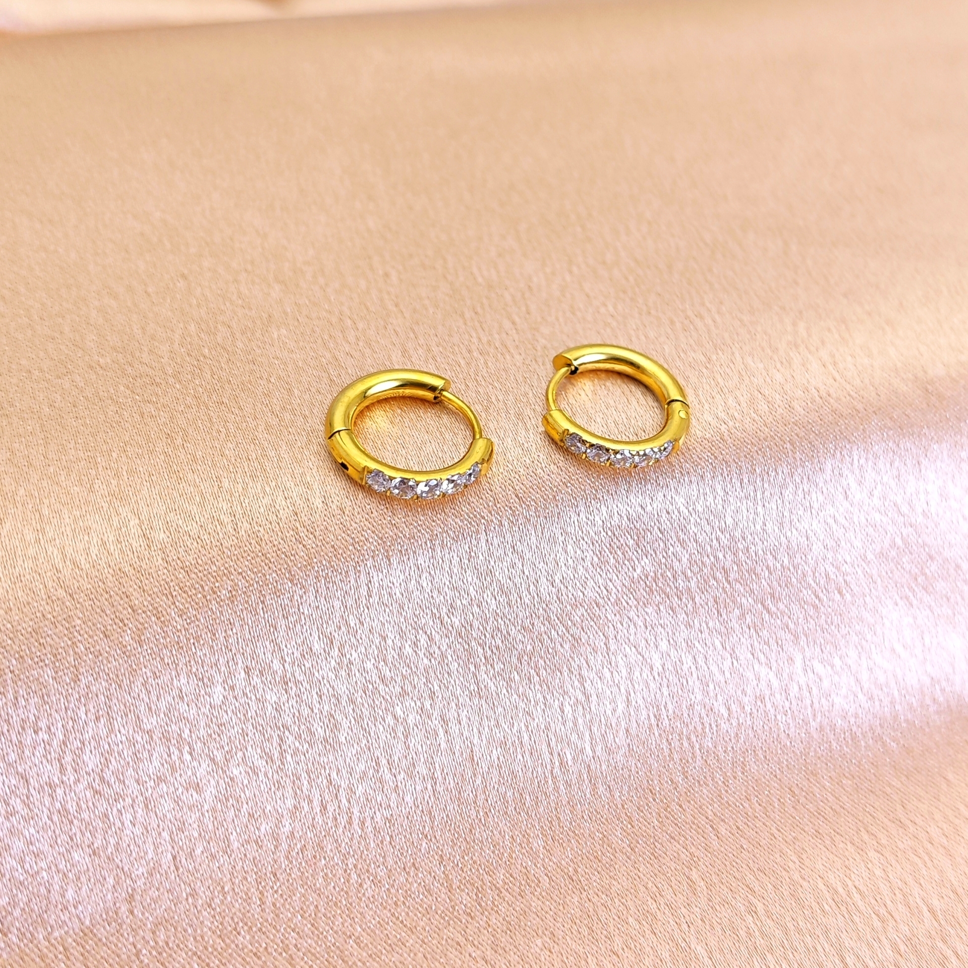 STAINLESS STEEL EARRINGS ZIRCON