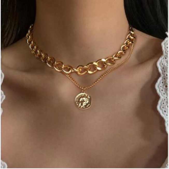 Multilayer Portrait Round Pendant