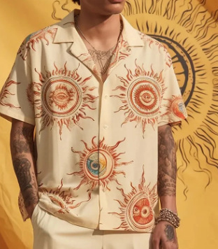 Camisa Casual de Verano para Hombre