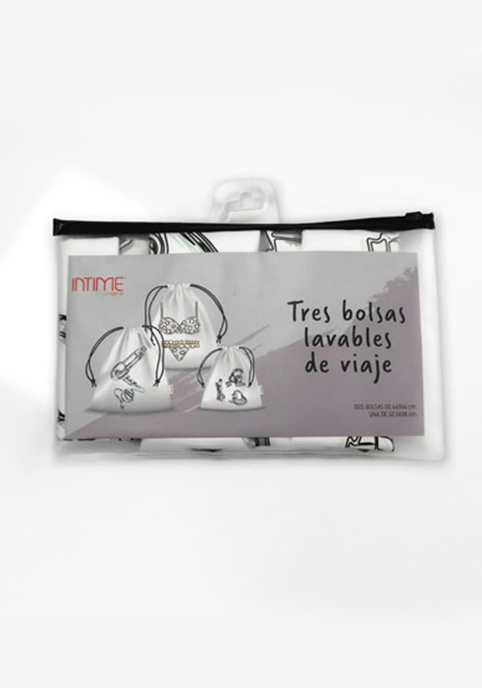Pack 3 Bolsas Multiuso Blanco