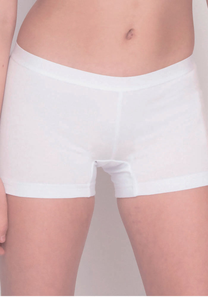 Pack 3 Pantaleta Algodón Elasticado Blanco