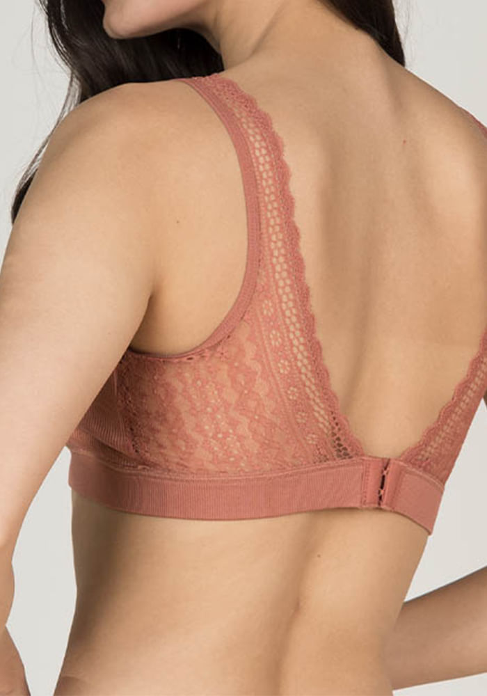Peto Seamless Encaje Terracota