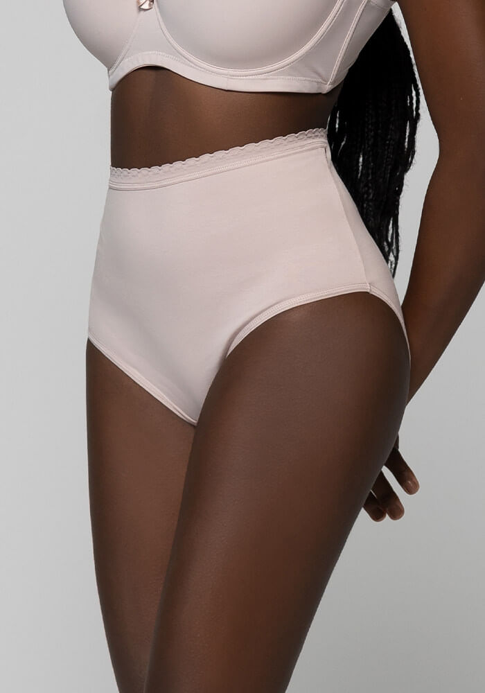 Pack 2 Calzón Maxi Algodón Elasticado Nude