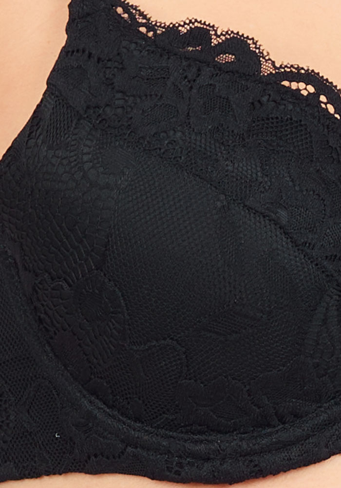 Sostén Copa B Push Up Negro