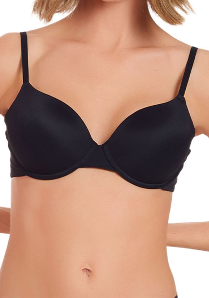Sostén Copa B Microfibra Ultra Suave Negro