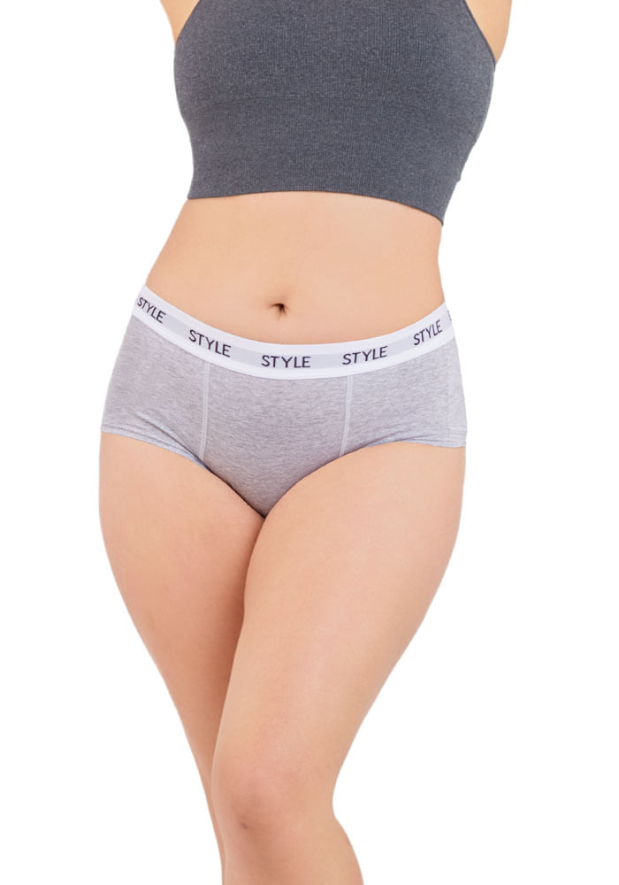 Pack 2 Pantaleta Bóxer Gris
