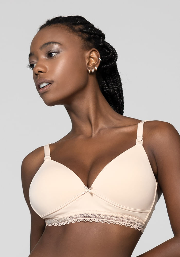 Sostén Maternal Microfibra Beige