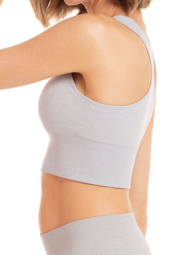Peto Sportlette Seamless Poliamida Elasticada Gris