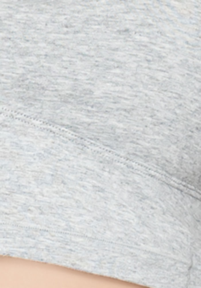 Peto Halter Copa Removible Gris
