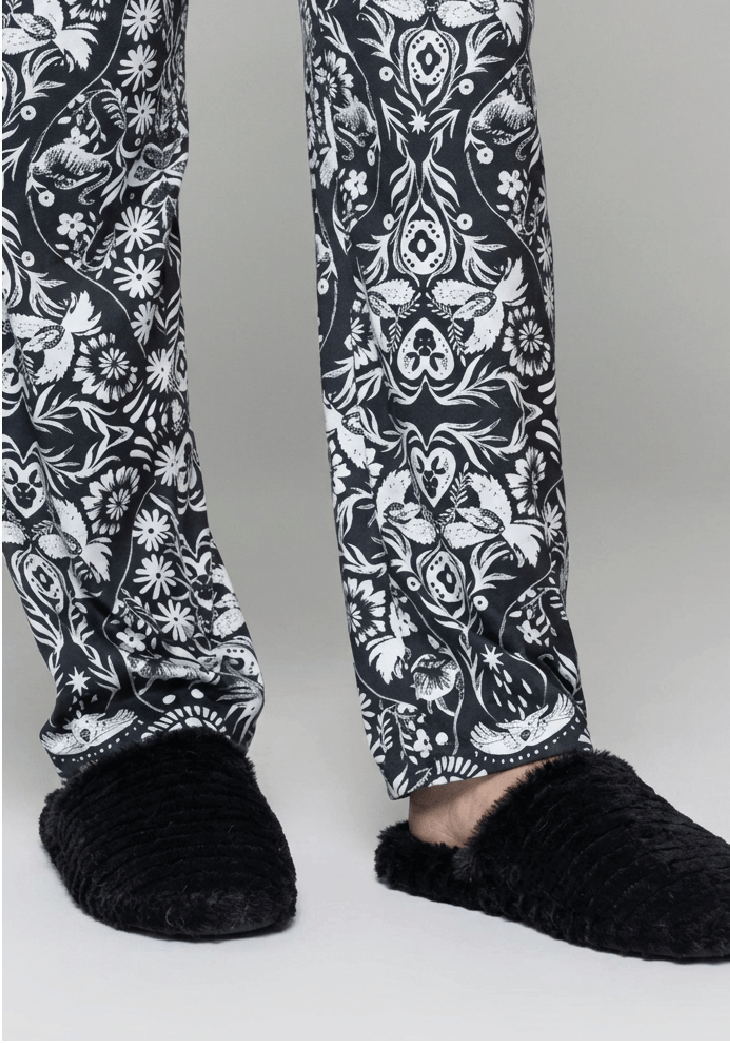 Pantufla Negro