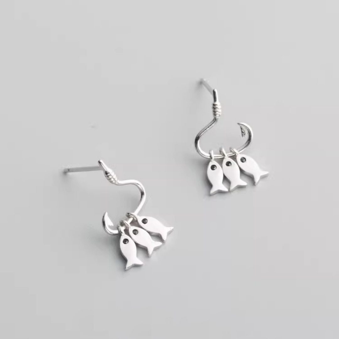 Minimalist Fish Earring Women