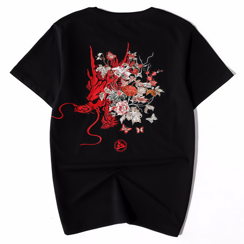 Design Short Sleeved Embroidered