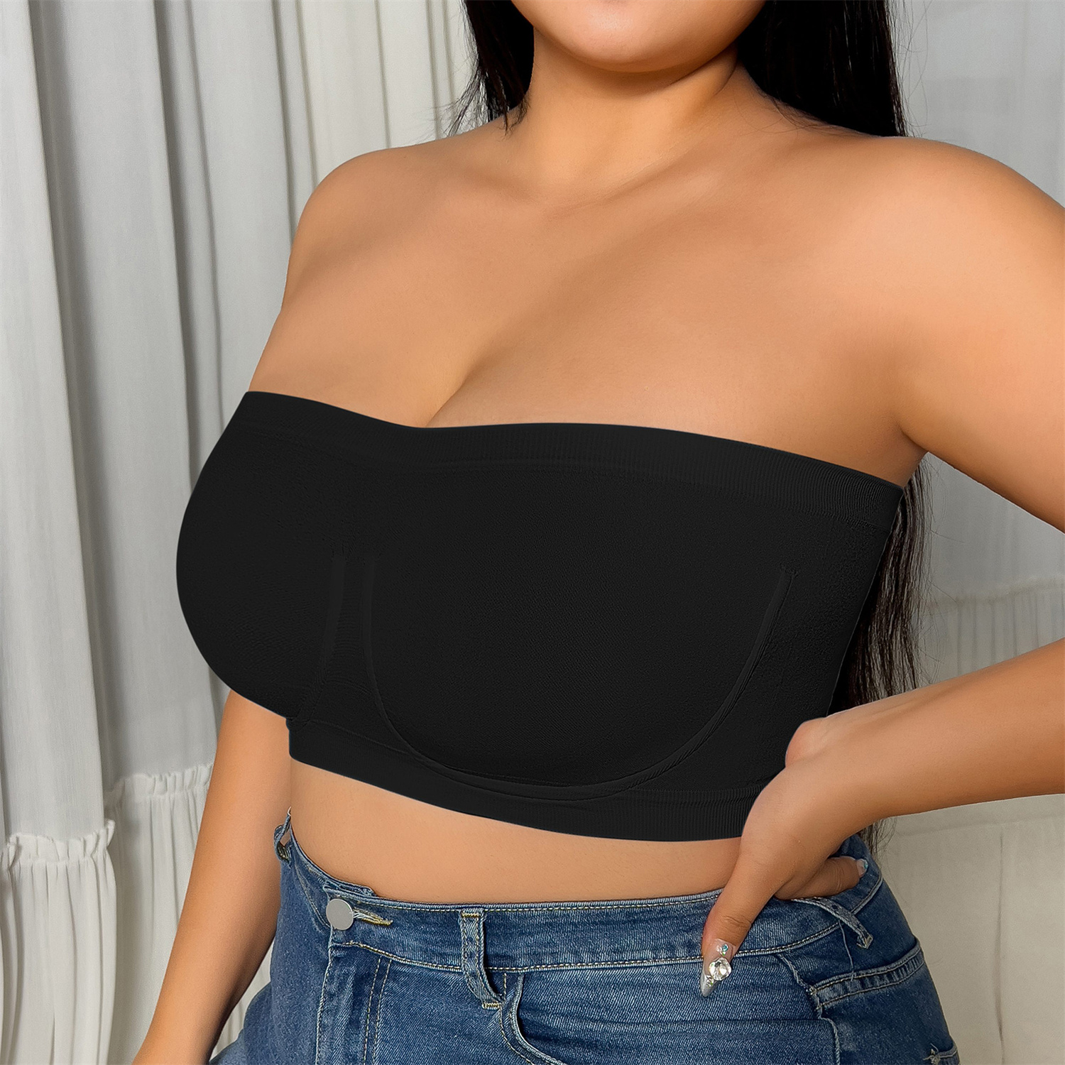STRAPLESS NON SLIP TUBE